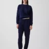 Vintagesoft-joggingbroek met hoge taille en relaxte pasvorm