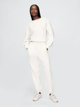Vintagesoft-joggingbroek met hoge taille en relaxte pasvorm