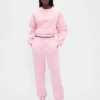 Vintagesoft-joggingbroek met hoge taille en relaxte pasvorm