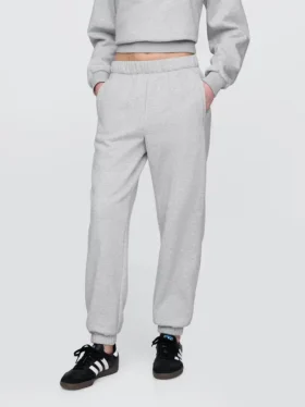 Vintagesoft-joggingbroek met hoge taille en relaxte pasvorm