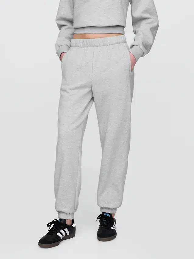Vintagesoft-joggingbroek met hoge taille en relaxte pasvorm