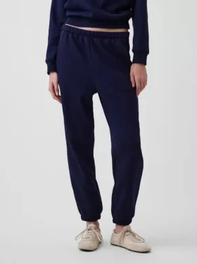 Vintagesoft-joggingbroek met hoge taille en relaxte pasvorm