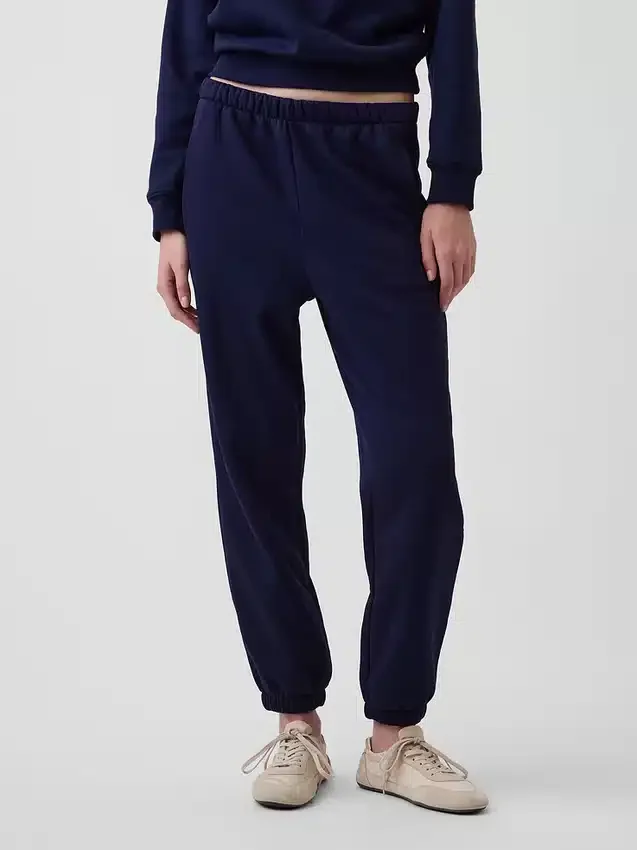Vintagesoft-joggingbroek met hoge taille en relaxte pasvorm