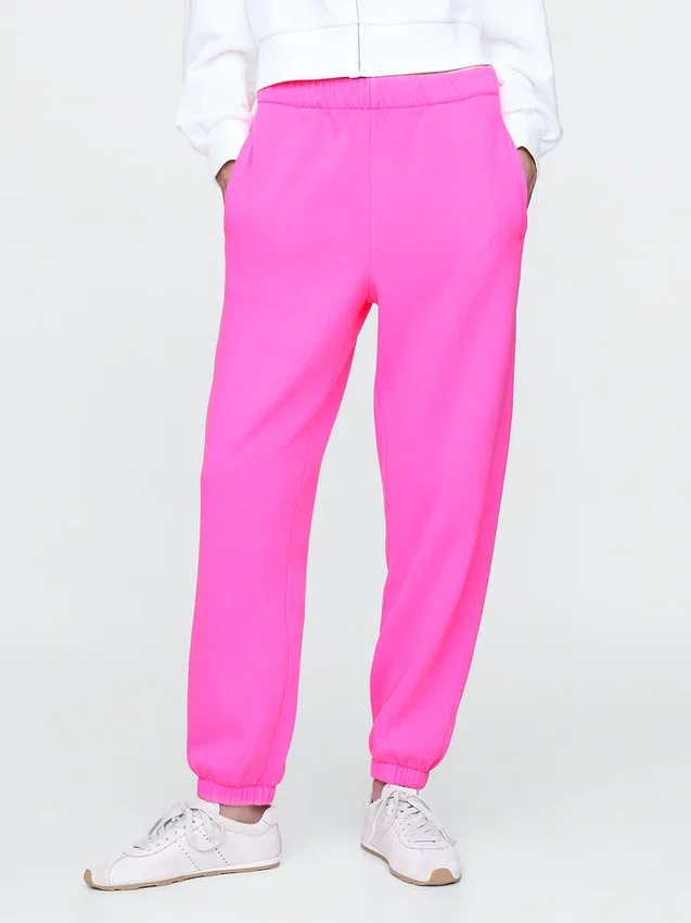 Vintagesoft-joggingbroek met hoge taille en relaxte pasvorm