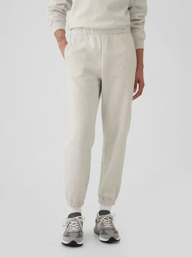 Vintagesoft-joggingbroek met hoge taille en relaxte pasvorm