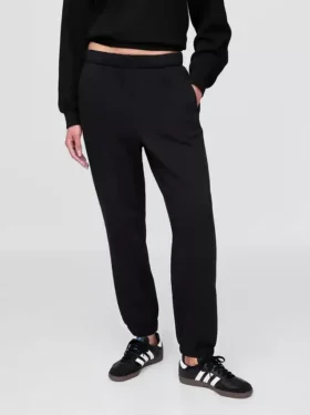 Vintagesoft-joggingbroek met hoge taille en relaxte pasvorm