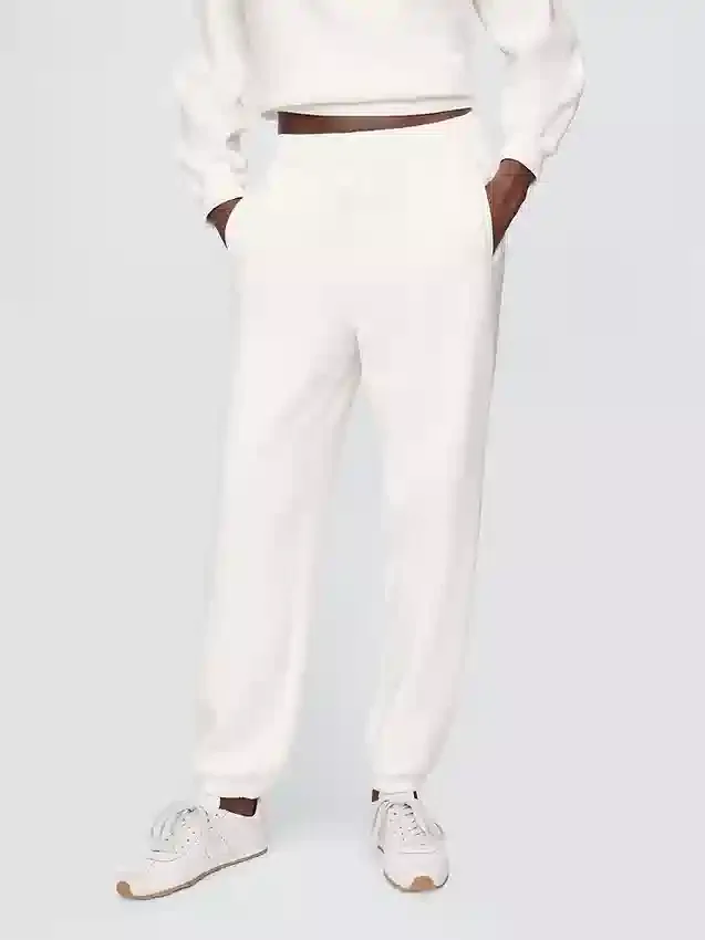 Vintagesoft-joggingbroek met hoge taille en relaxte pasvorm