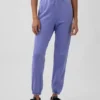Vintagesoft-joggingbroek met hoge taille en relaxte pasvorm