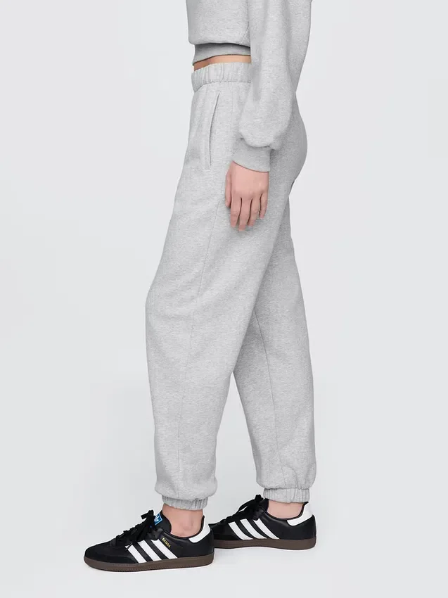 Vintagesoft-joggingbroek met hoge taille en relaxte pasvorm