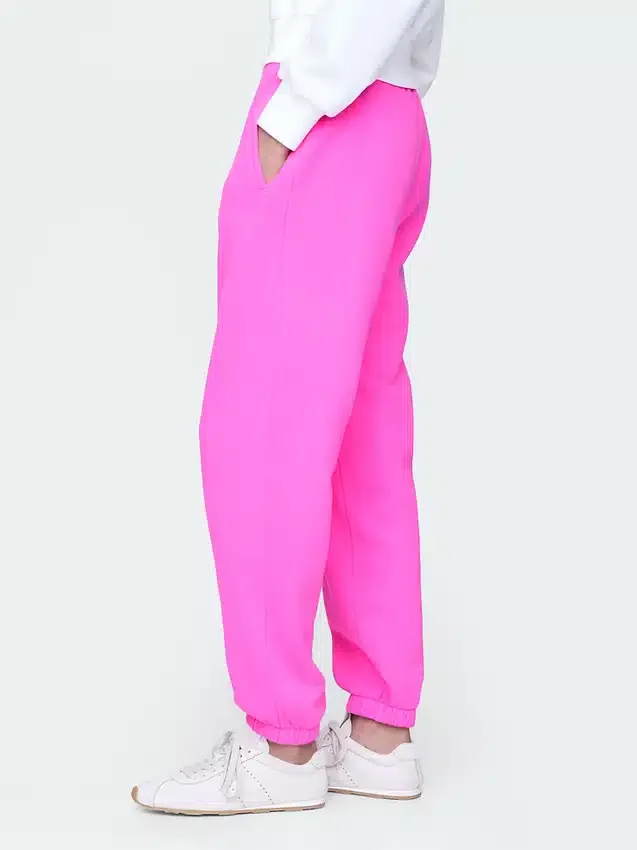 Vintagesoft-joggingbroek met hoge taille en relaxte pasvorm