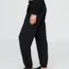 Vintagesoft-joggingbroek met hoge taille en relaxte pasvorm