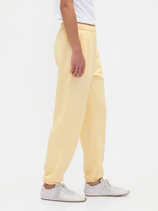 Vintagesoft-joggingbroek met hoge taille en relaxte pasvorm