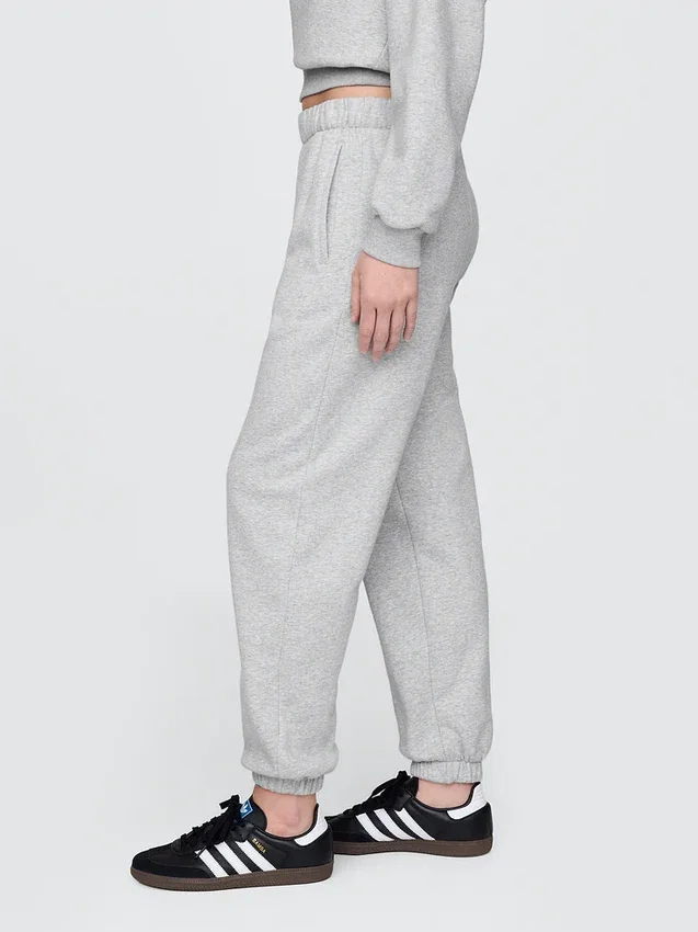 Vintagesoft-joggingbroek met hoge taille en relaxte pasvorm