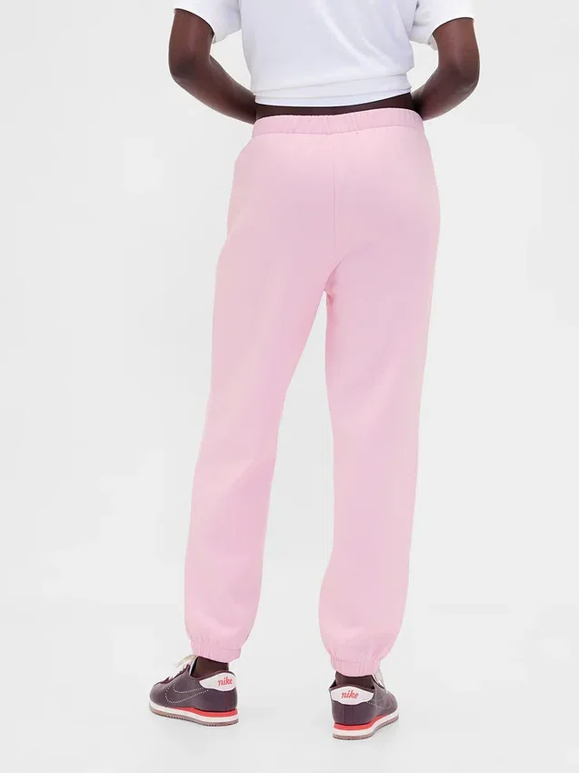Vintagesoft-joggingbroek met hoge taille en relaxte pasvorm