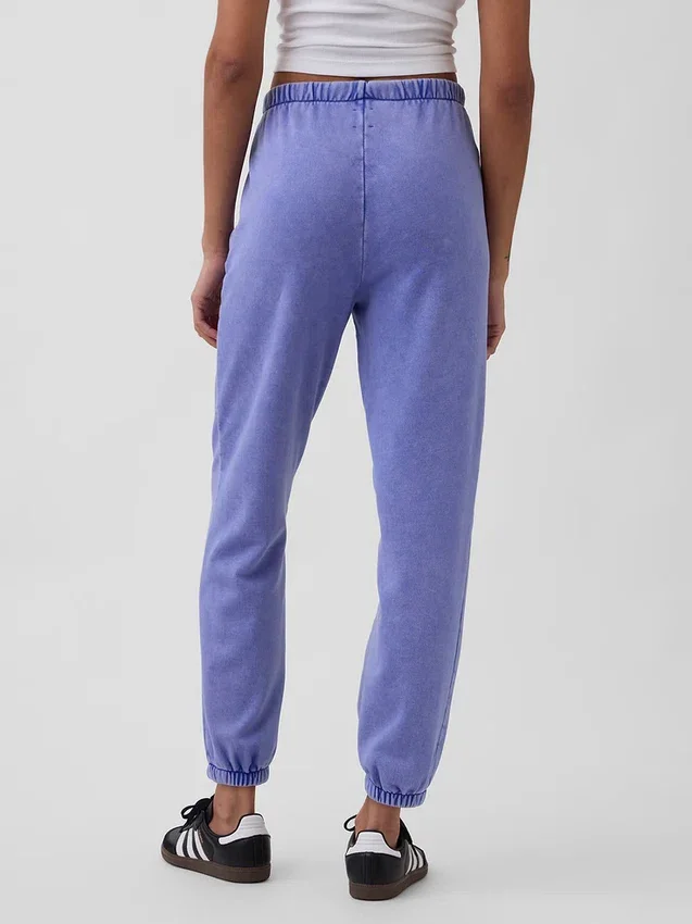 Vintagesoft-joggingbroek met hoge taille en relaxte pasvorm
