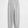 Vintagesoft-joggingbroek met hoge taille en relaxte pasvorm