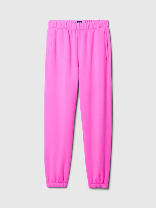 Vintagesoft-joggingbroek met hoge taille en relaxte pasvorm