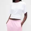 Vintagesoft-joggingbroek met hoge taille en relaxte pasvorm