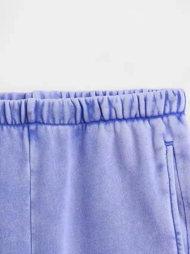 Vintagesoft-joggingbroek met hoge taille en relaxte pasvorm