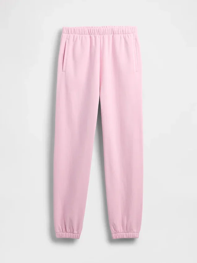 Vintagesoft-joggingbroek met hoge taille en relaxte pasvorm