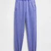 Vintagesoft-joggingbroek met hoge taille en relaxte pasvorm