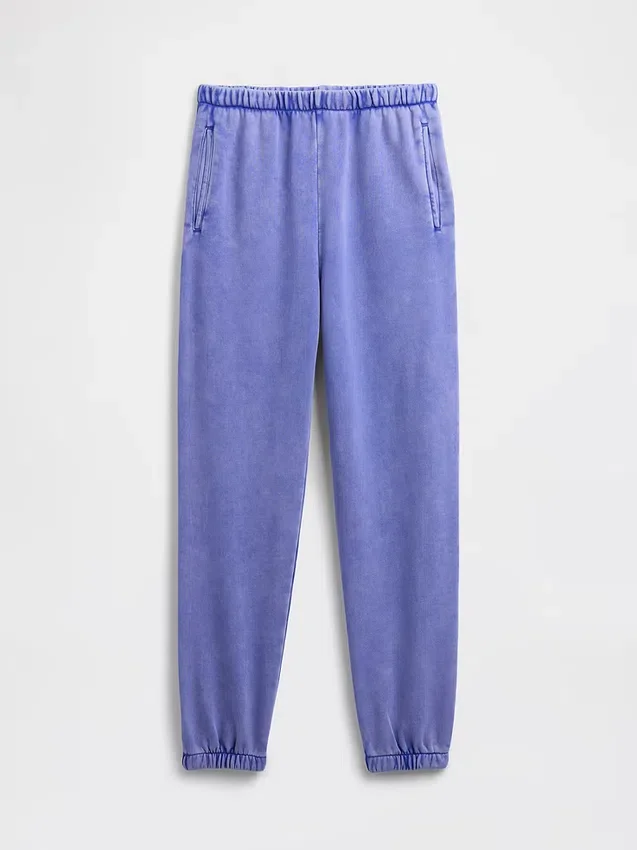 Vintagesoft-joggingbroek met hoge taille en relaxte pasvorm