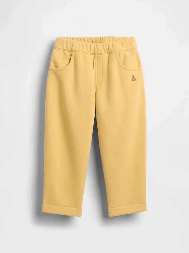 Vintagesoft-joggingbroek met wijde pijpen voor Baby & Peuter