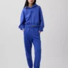 Vintagesoft oversized cropped hoodie met logo