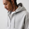 Vintagesoft oversized cropped hoodie met rits