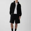 Vintagesoft oversized cropped hoodie met rits