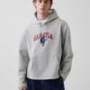 Vintagesoft oversized hoodie met Americana-logo