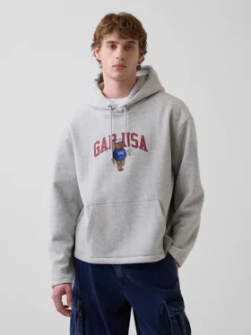 Vintagesoft oversized hoodie met Americana-logo