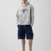 Vintagesoft oversized hoodie met Americana-logo