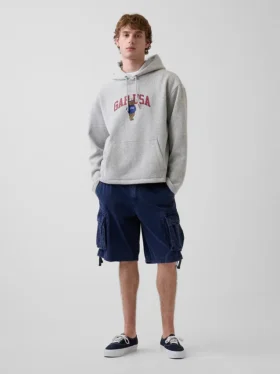 Vintagesoft oversized hoodie met Americana-logo