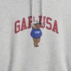 Vintagesoft oversized hoodie met Americana-logo