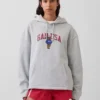 Vintagesoft oversized hoodie met Americana-logo