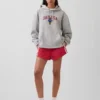 Vintagesoft oversized hoodie met Americana-logo