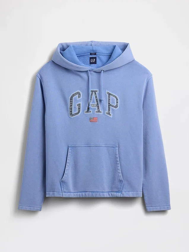 Vintagesoft oversized hoodie met Americana-logo