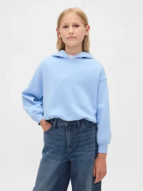 Vintagesoft oversized hoodie met bolle mouwen voor kinderen