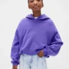Vintagesoft oversized hoodie met bolle mouwen voor kinderen