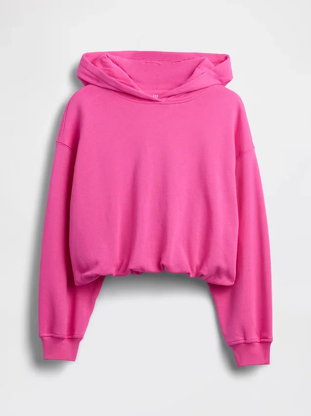 Vintagesoft oversized hoodie met bolle mouwen voor kinderen