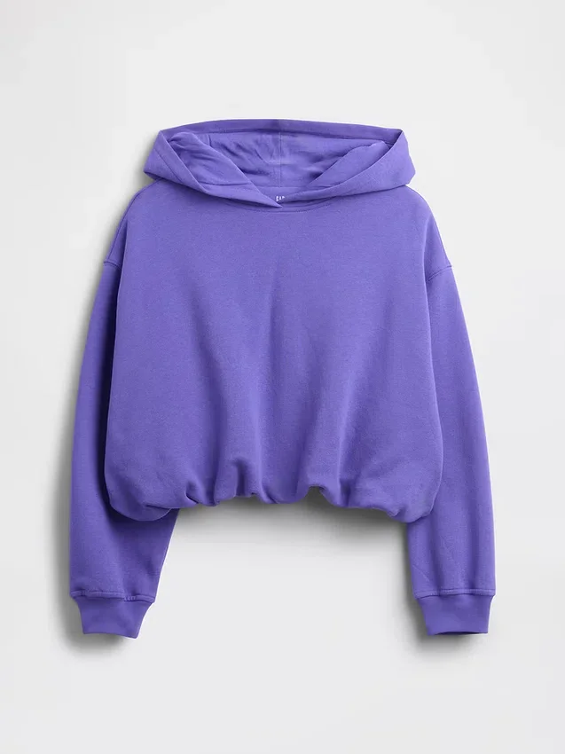 Vintagesoft oversized hoodie met bolle mouwen voor kinderen