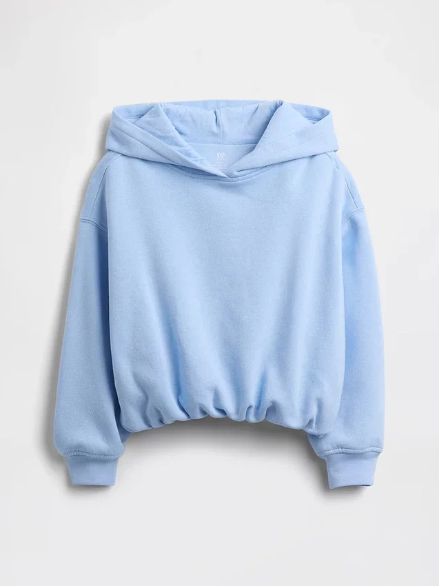 Vintagesoft oversized hoodie met bolle mouwen voor kinderen