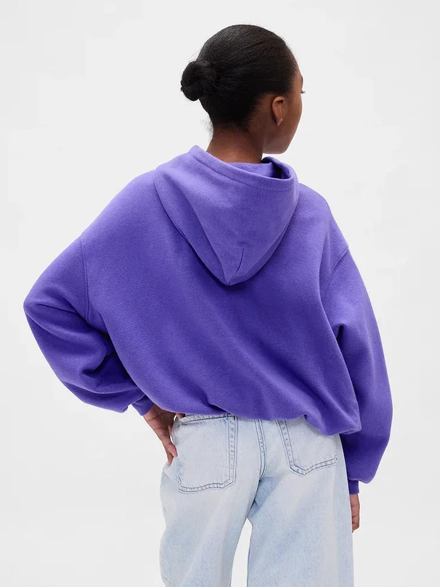 Vintagesoft oversized hoodie met bolle mouwen voor kinderen