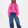 Vintagesoft oversized hoodie met bolle mouwen voor kinderen