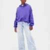 Vintagesoft oversized hoodie met bolle mouwen voor kinderen