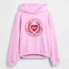 Vintagesoft oversized hoodie met hartlogo voor kinderen