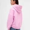 Vintagesoft oversized hoodie met hartlogo voor kinderen