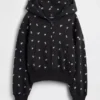 Vintagesoft oversized hoodie met rits en logo voor kinderen