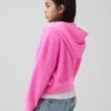 Vintagesoft oversized hoodie met rits en logo voor kinderen